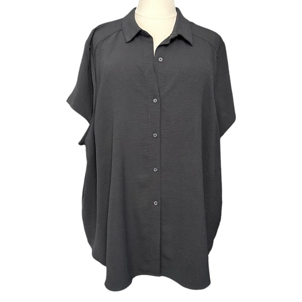 Torrid Black Button-Up Top